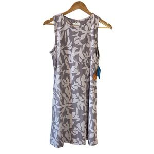 NWT Columbia PFG Dress Womens Medium Purple Floral Omni-Freeze UPF 50 Vacation